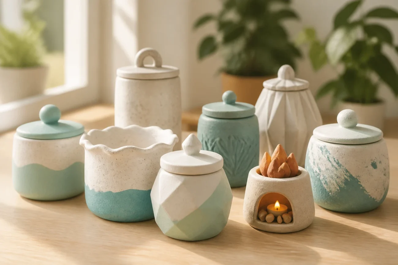 19 Easy Handmade Air-Dry Clay Jar Ideas for a Charming Diy Touch That Wow&Rsquos