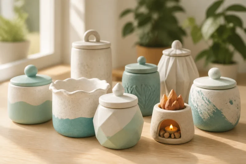 19 Easy Handmade Air-Dry Clay Jar Ideas for a Charming Diy Touch That Wow&Rsquos
