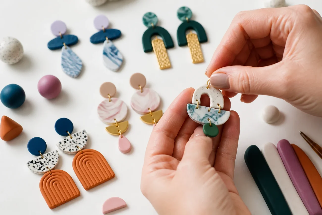 17 Polymer Clay Earring Ideas for Beginners to Try: Quick Wins