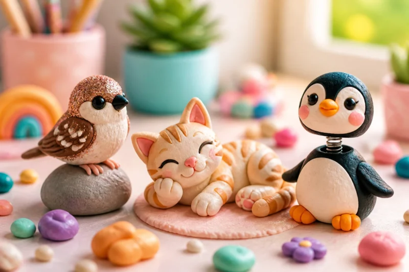17 Cute Air-Dry Clay Animal Ideas for Kids to Make: Tiny Art Fun